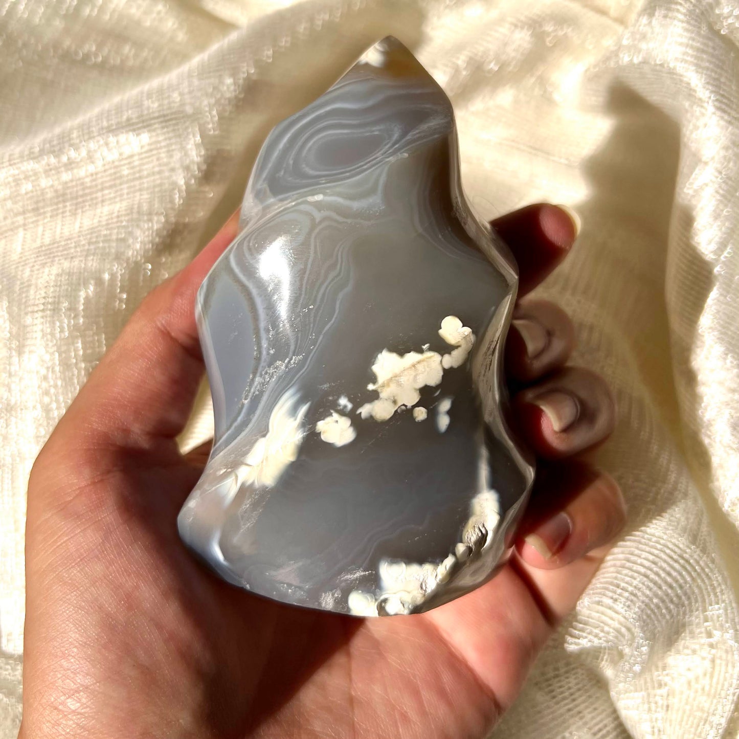 Grey Lace Agate